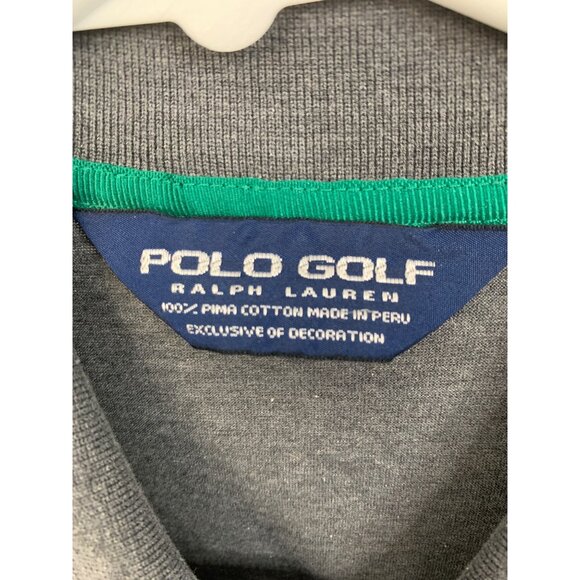 Polo Golf Ralph Lauren Mens Black Polo Shirt Shadow Creek Las Vegas Size L 8843 - Picture 2 of 10